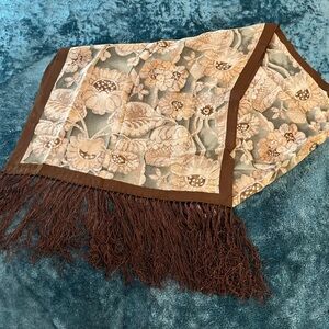 Giorgio Armani Floral Pattern Sheer Scarf